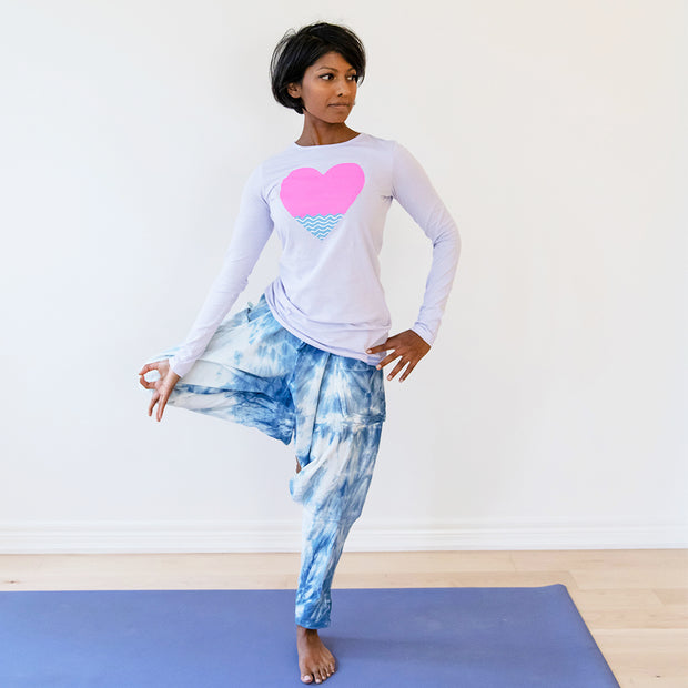 Long Sleeve Yoga T-shirt For Women  Organic Clothing – Lovbird Design